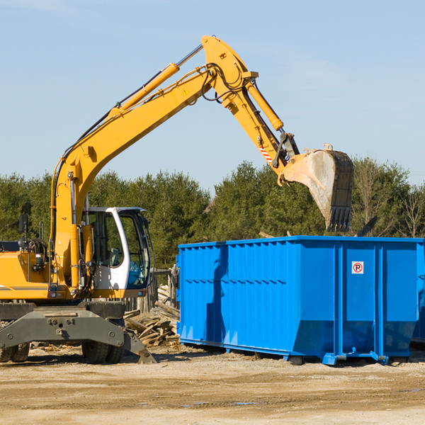 can i choose the location where the residential dumpster will be placed in Depauville New York